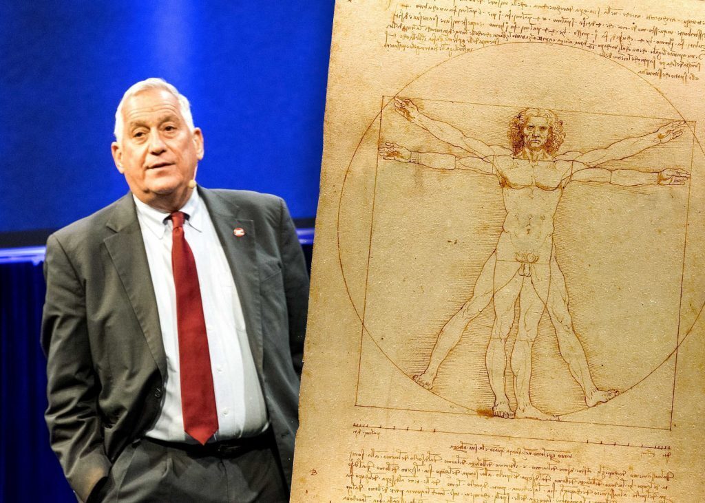 Walter Isaacson, da Vinci and the Vitruvian Man