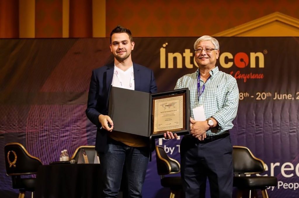 David Biga, Particle Space, left, Intercon USA 2019