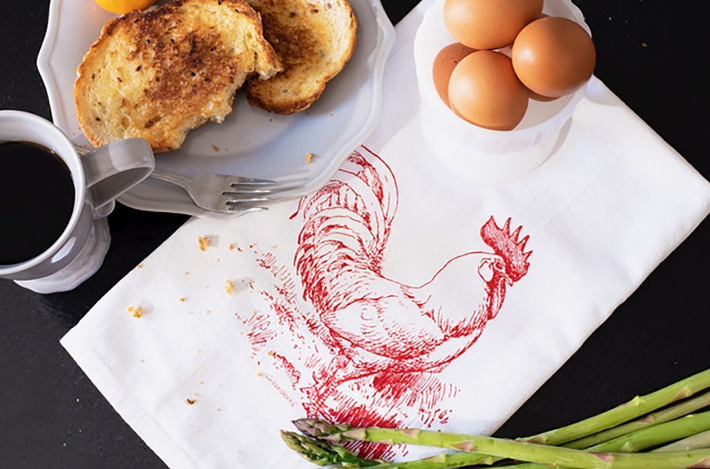 Green Bee Tea Towels