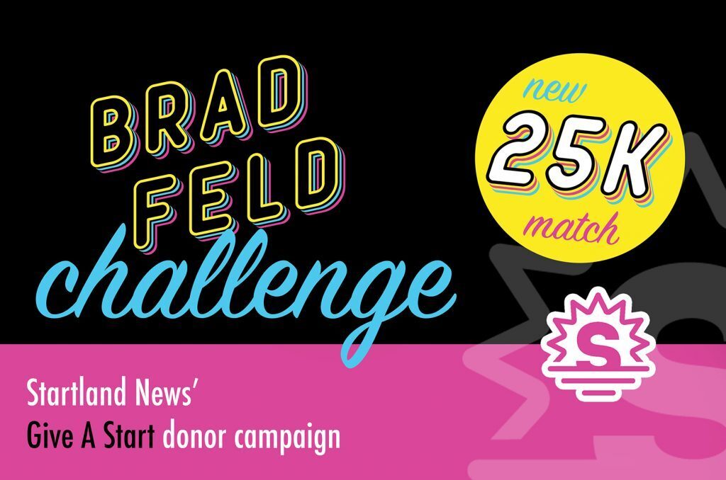 The Brad Feld Challenge for Startland News' Give A Start donor campaign