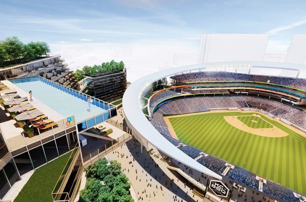 Downtown Royals ballpark design by Pendulum Studio