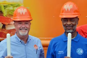 Scott Phillips, Whataburger, and Carson Ross, Blue Springs mayor