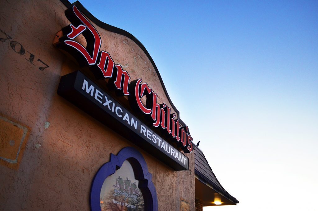 The sun sets on Don Chilitos Dec. 22