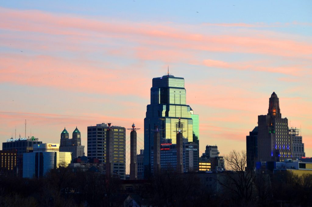 Kansas City skyline, December 2021