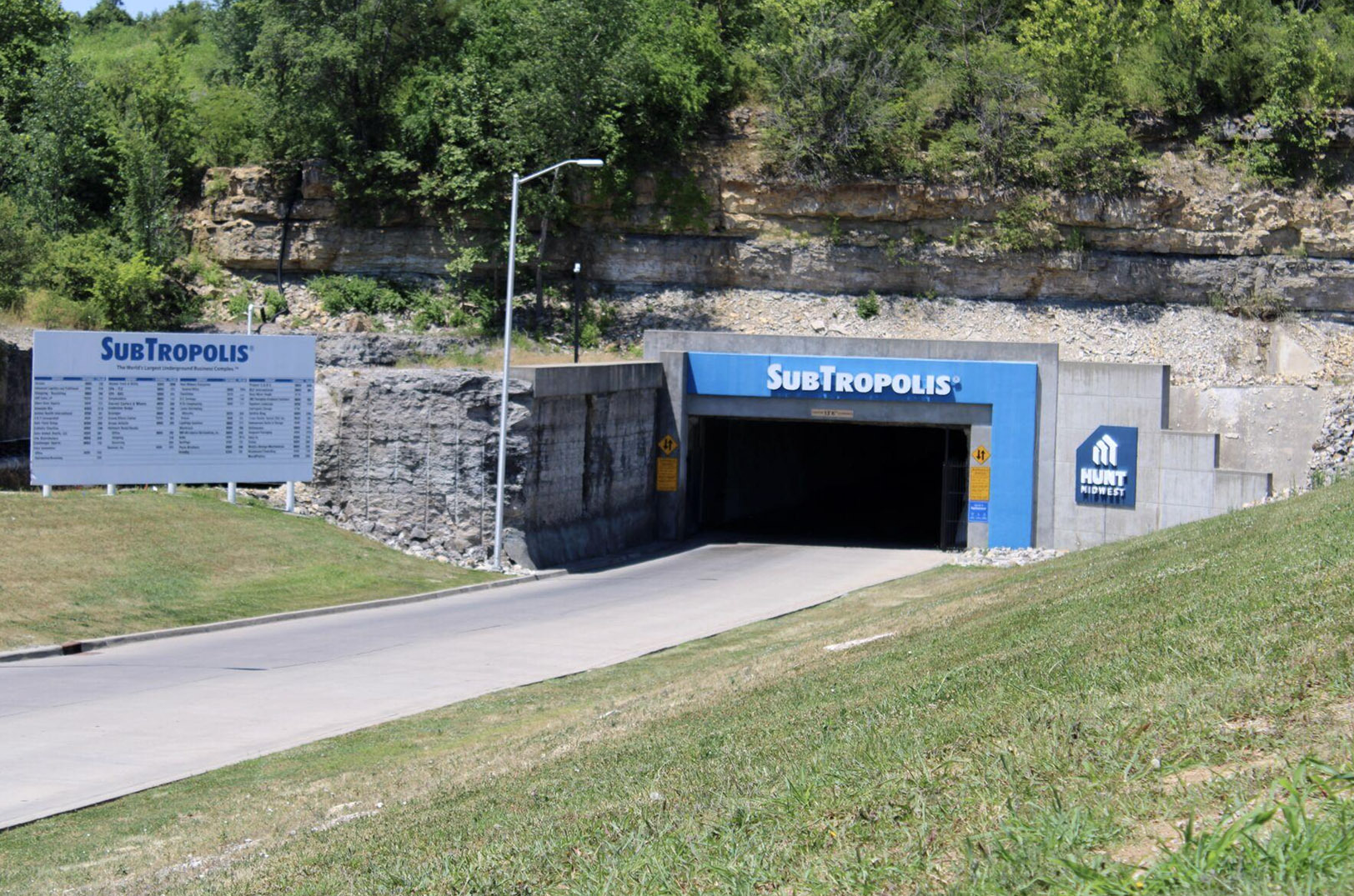 An entrance to SubTropolis, the world’s largest underground business complex; photo by Paige Gerling, Missouri Business Alert