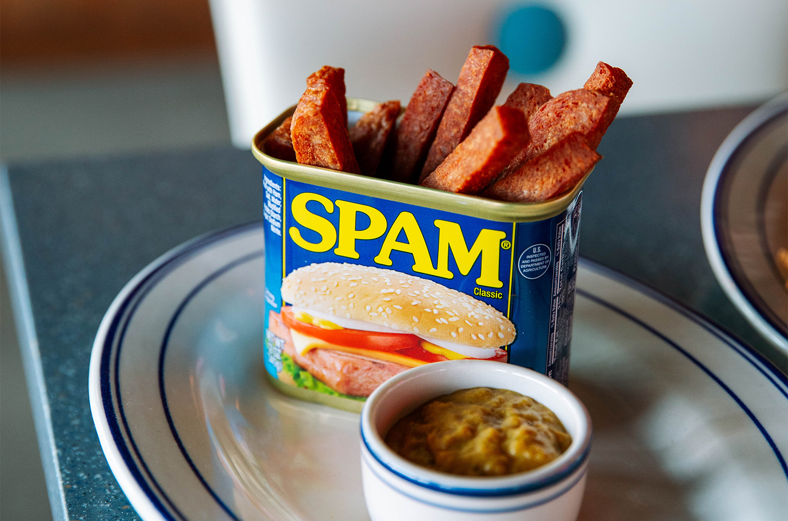 Spam fries and banana ketchup from Hank's Garage and Grill in Shawnee; photo by Alyssa Broadus