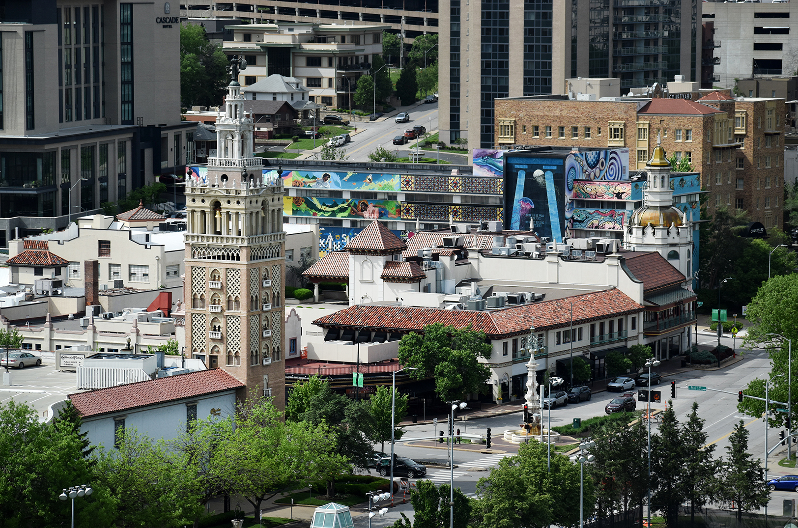 Kansas City's Country Club Plaza, one of the area's along the KC Streetcar line that could be impacted by FIFA World Cup 2026 visitors; photo by Tommy Felts, Startland News