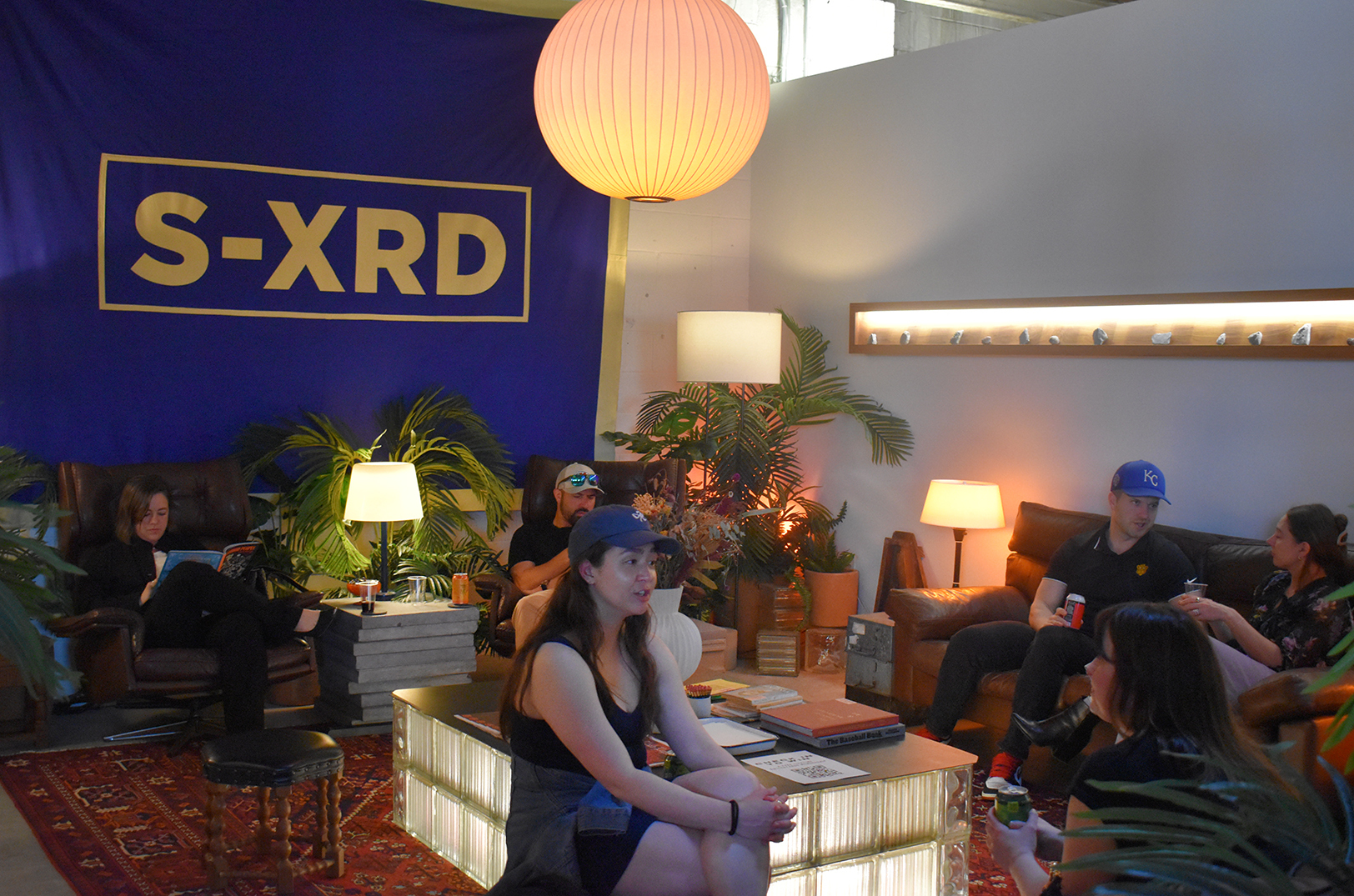 Inside Switchyards Crossroads new neighborhood work club at 1712 Holmes St. during a launch event; photo by Taylor Wilmore, Startland News