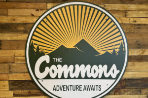 The Commons logo sign cropped