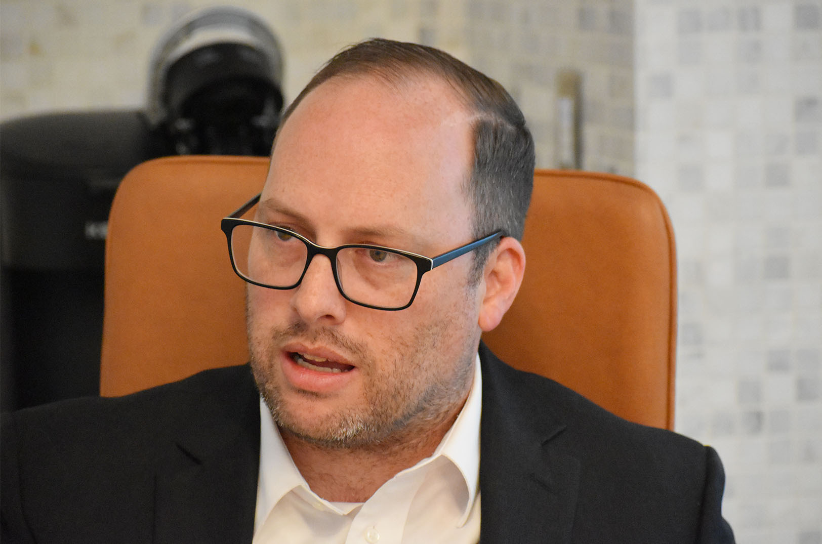 Dan Moye, vice president of land development for the Economic Development Corporation of Kansas City, at EDCKC's offices in River Market; photo by Taylor Wilmore, Startland News