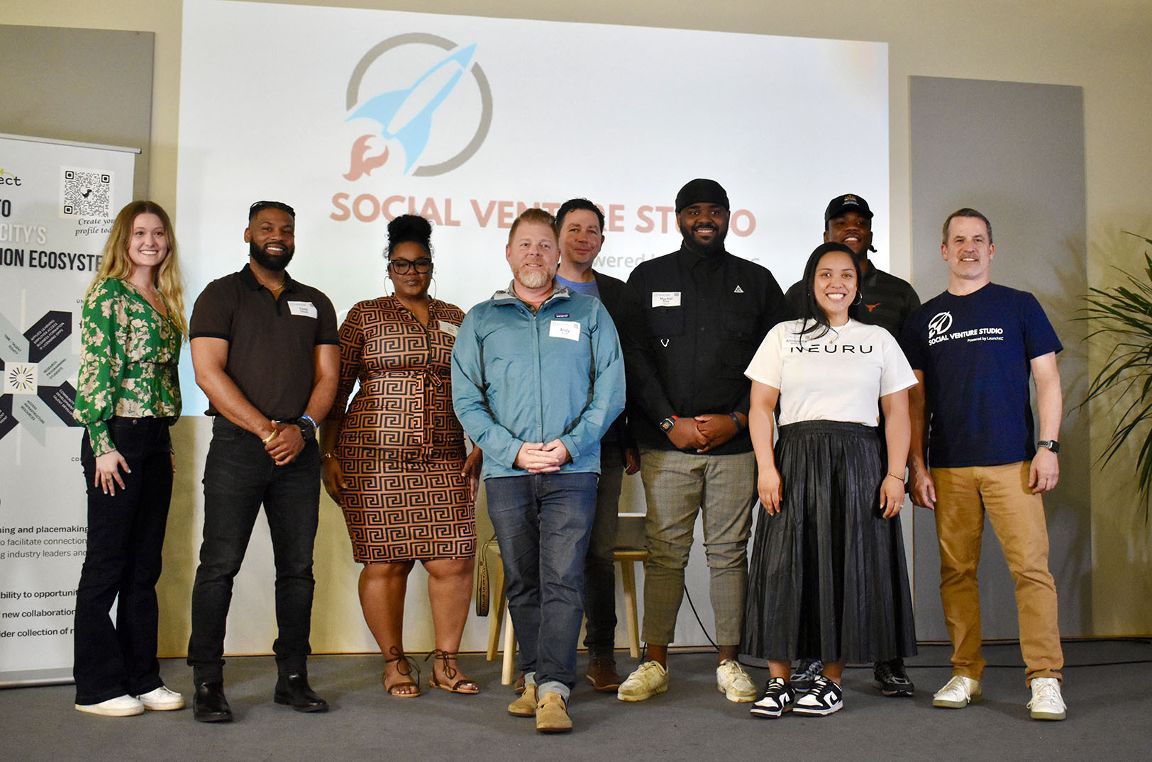Members of the 2025 LaunchKC Social Venture Studio cohort; photo by Nikki Overfelt Chifalu, Startland News