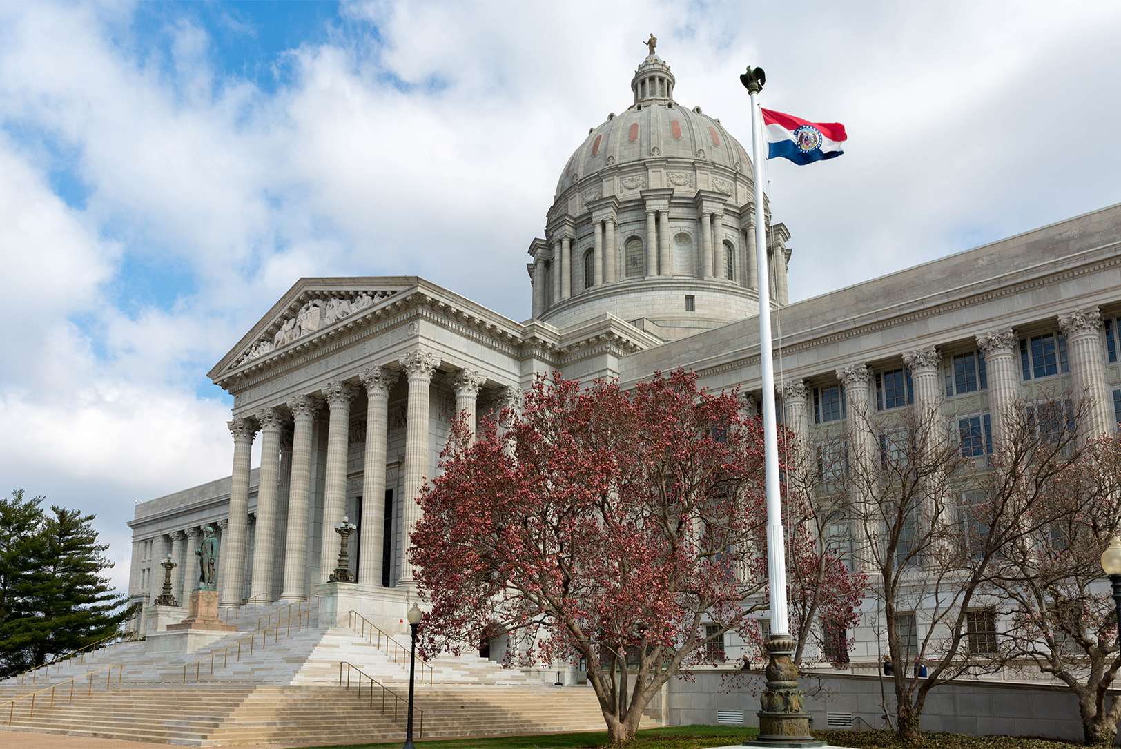 The Missouri State Capitol  building; photo courtesy of the Jefferson City Convention and Visitors Bureau