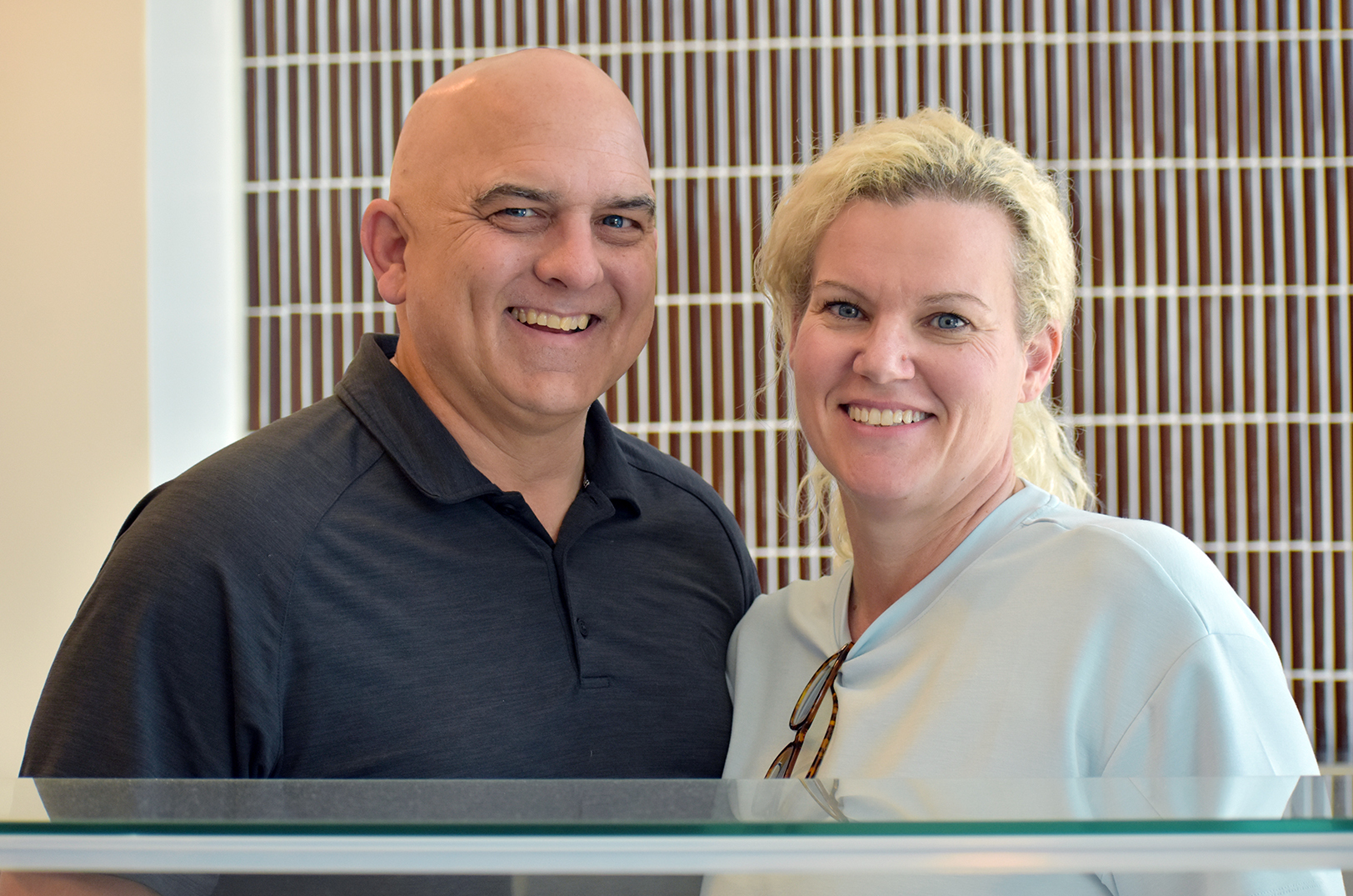 Todd Eaton and Mel Engel inside the new Alice Scooper's Ice Cream Co. location at The Village at Briarcliff; photo by Taylor Wilmore, Startland News