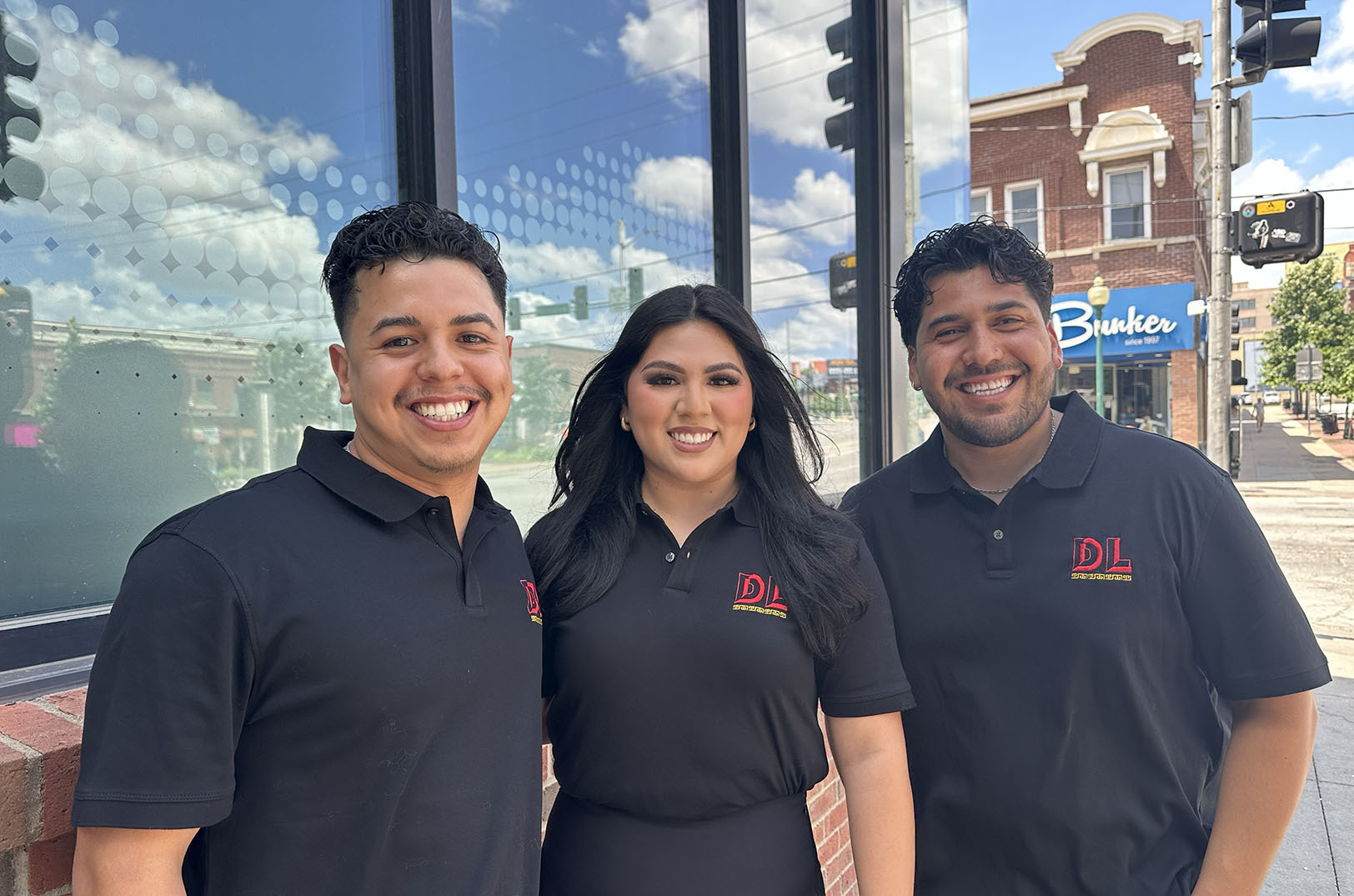Alex Flores, Alejandra Aguirre, and Raul Aguirre, Dos Lokos Sports Cantina; photo by Joyce Smith