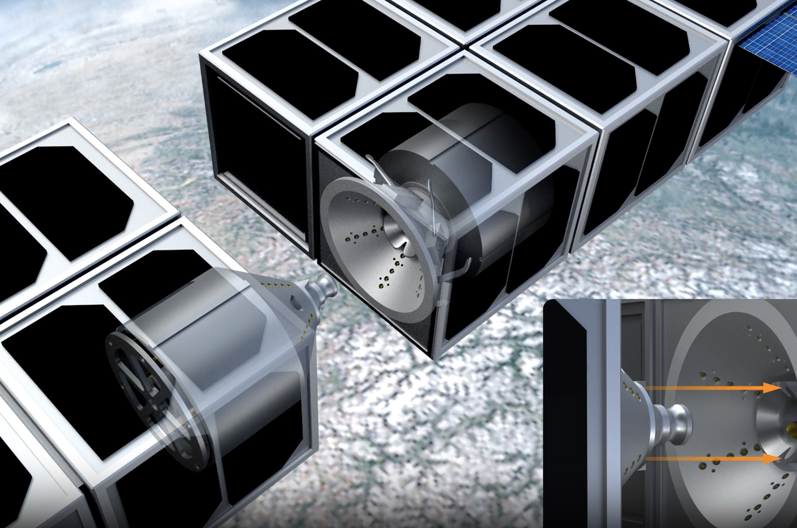 Enduralock's OneLink satellite docking tech; courtesy image
