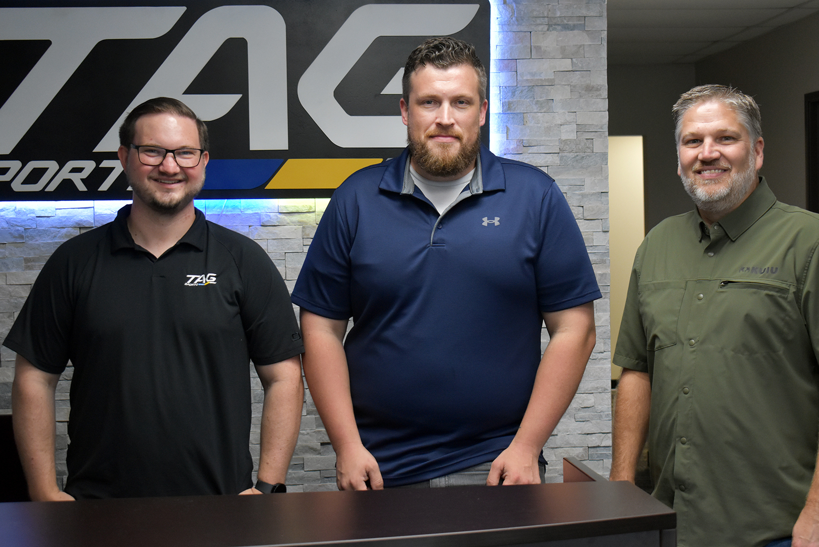 Logan Tuel, Caleb Lucas, and Jarrod Nichols, TAG Sports; photo by Taylor Wilmore, Startland News