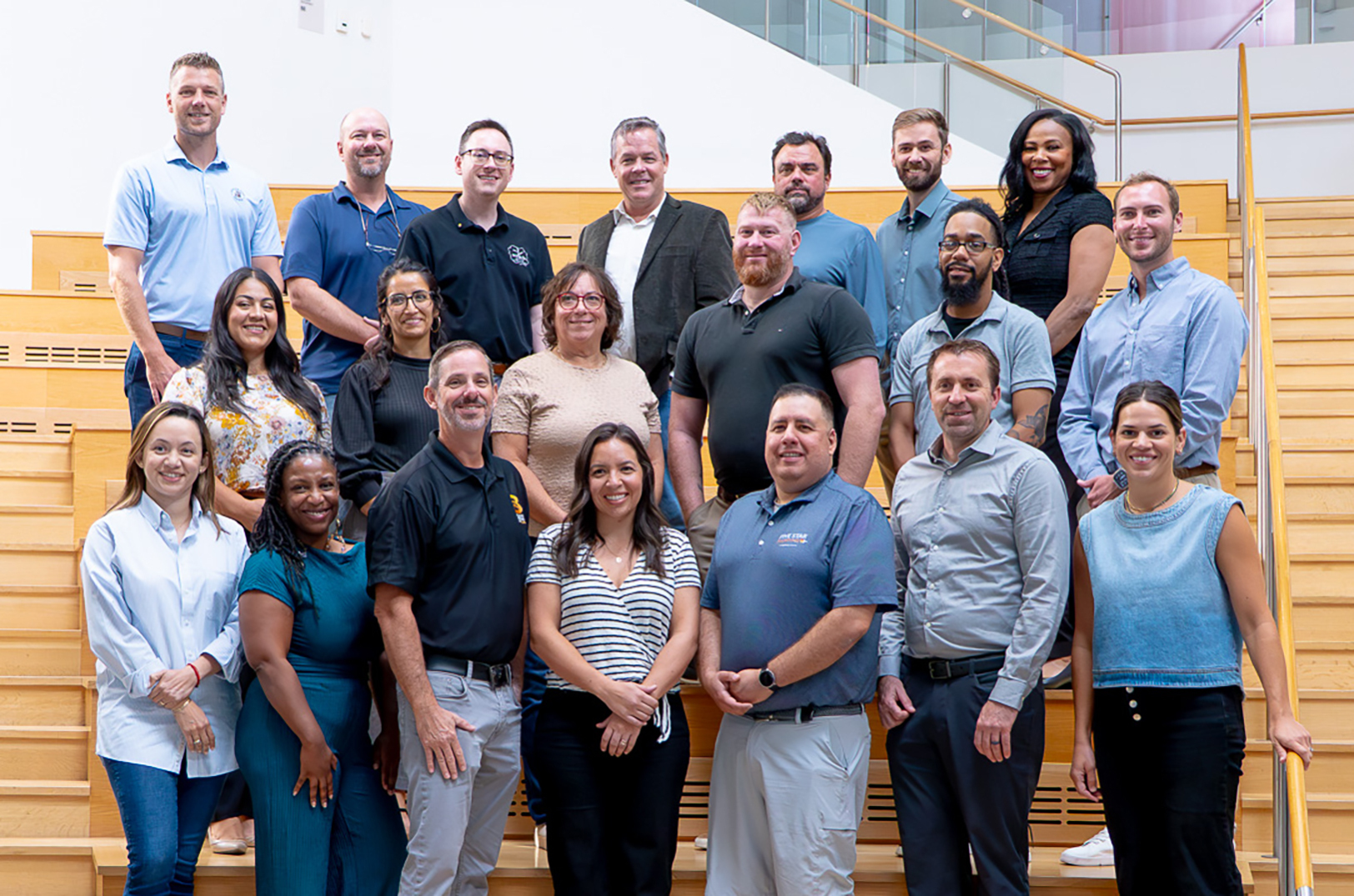 Members of ScaleUP! Kansas City's 15th cohort, inside the Henry W. Bloch School of Management at the University of Missouri-Kansas City; courtesy photo