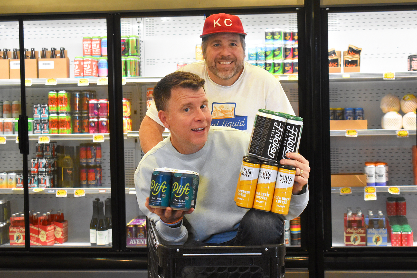 Jason Burton, founder of Caffeine Crawl, and John Couture, founder of Local Liquid; photo by Taylor Wilmore, Startland News