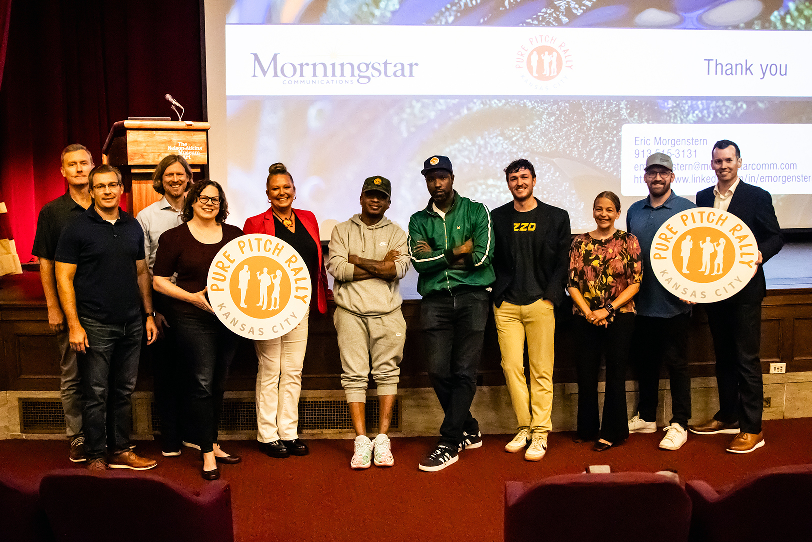 Members of the 2025 Pure Pitch Rally cohort pose during an early October bootcamp; photo courtesy of Pure Pitch Rally