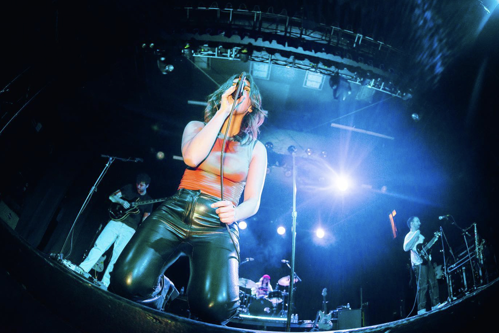 Lead vocalist Addie Sartino performs in 2022 with The Greeting Committee; courtesy photo