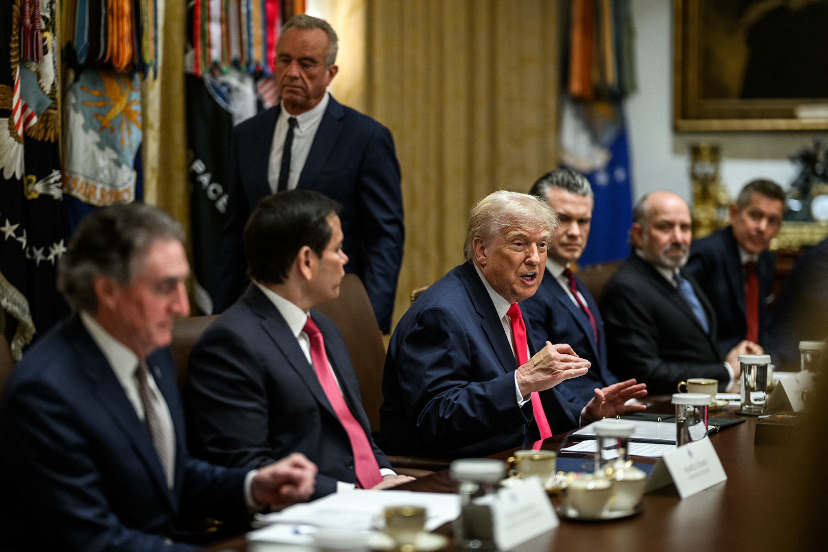 President Donald Trump speaks during a December cabinet meeting; photo courtesy of the White House