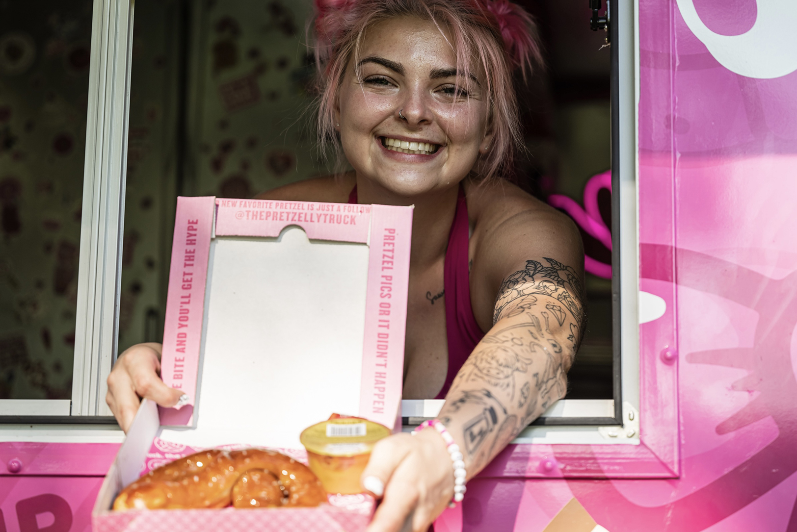 Allyssa Foster, owner of the Douglas County-based Pretzelly Truck, a past participant in the Foodpreneur’s Boot Camp organized by Network Kansas and Online Restaurant Academy (ORA); courtesy photo
