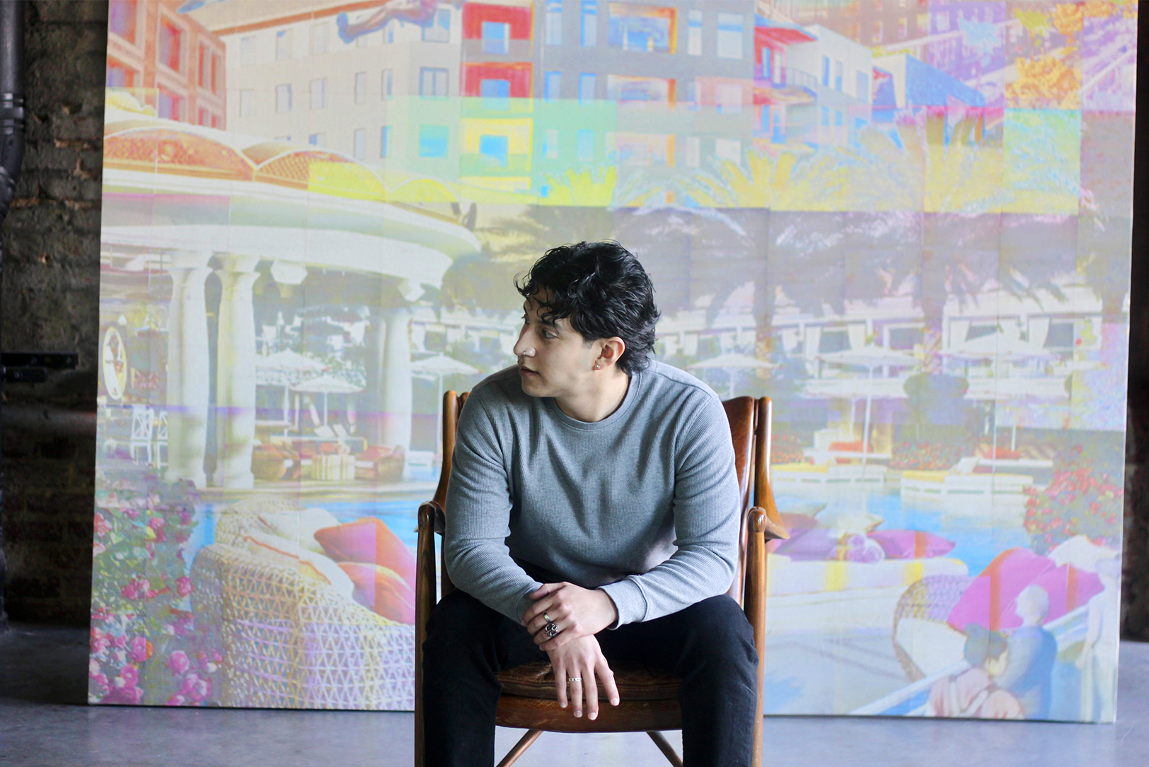 Danny Soriano, artist and owner of High Resolution Media; photo by Nikki Overfelt Chifalu, Startland News