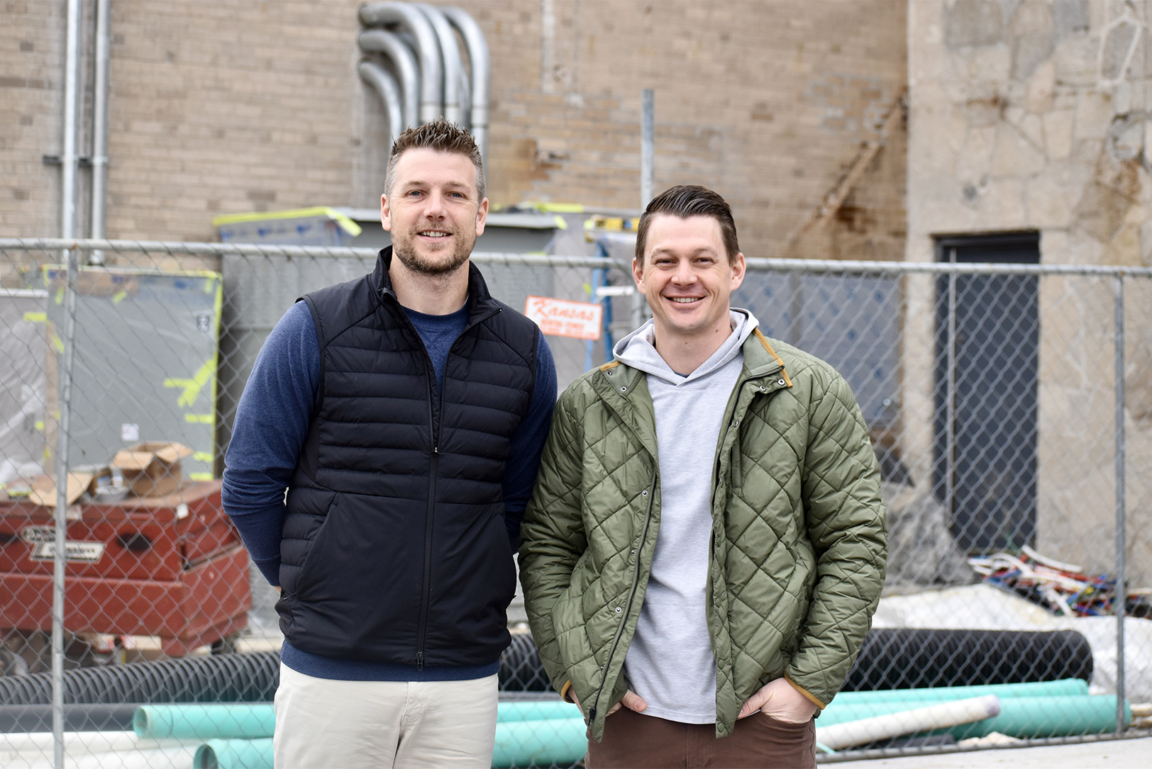 Alex Reed and Matt Williams, co-founders of Albatross Golf, GolfTRK and Noonan; photo by Nikki Overfelt Chifalu, Startland News