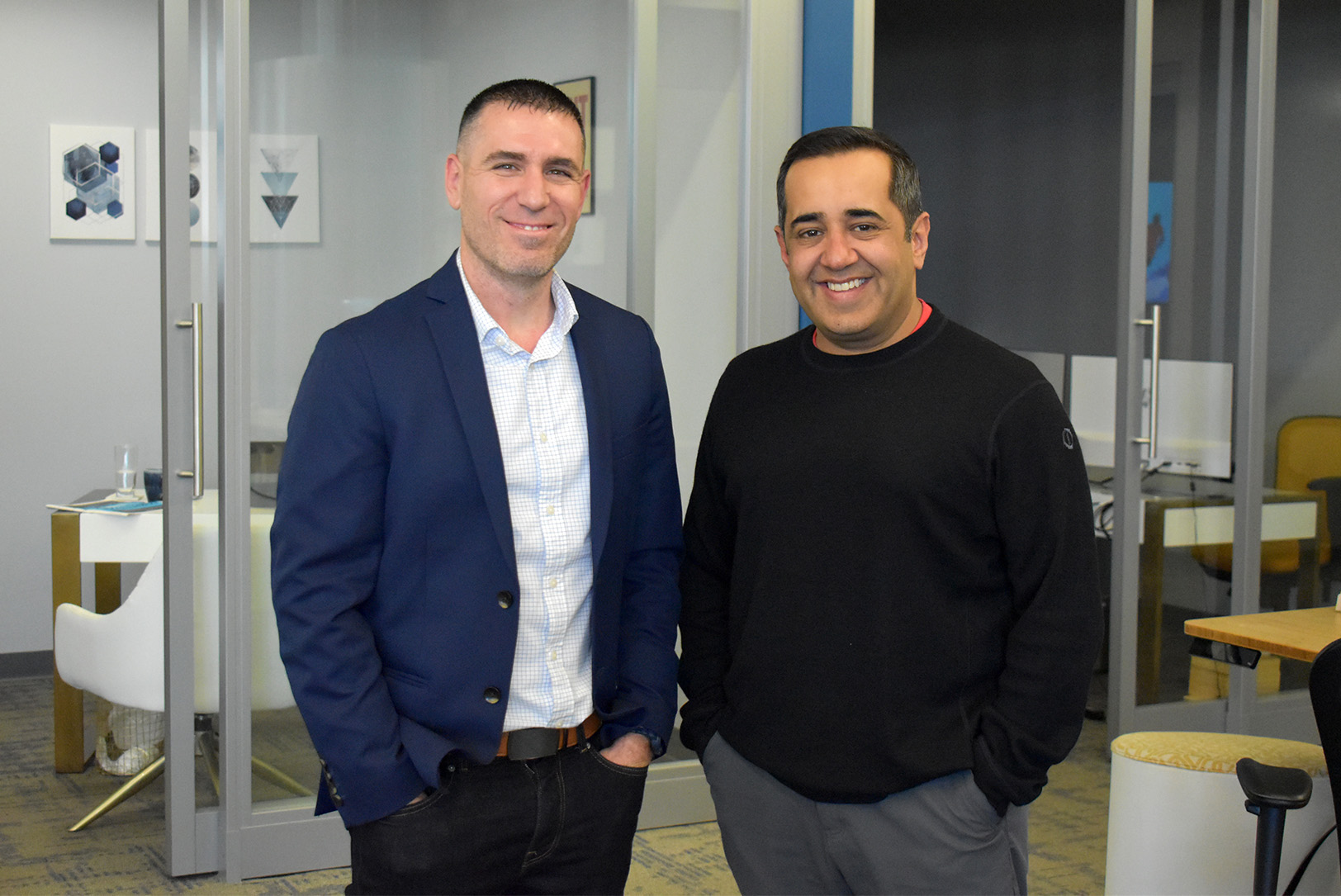 Craig Sizemore and Neal Sharma, STEPS Consulting; photo by Taylor Wilmore, Startland News