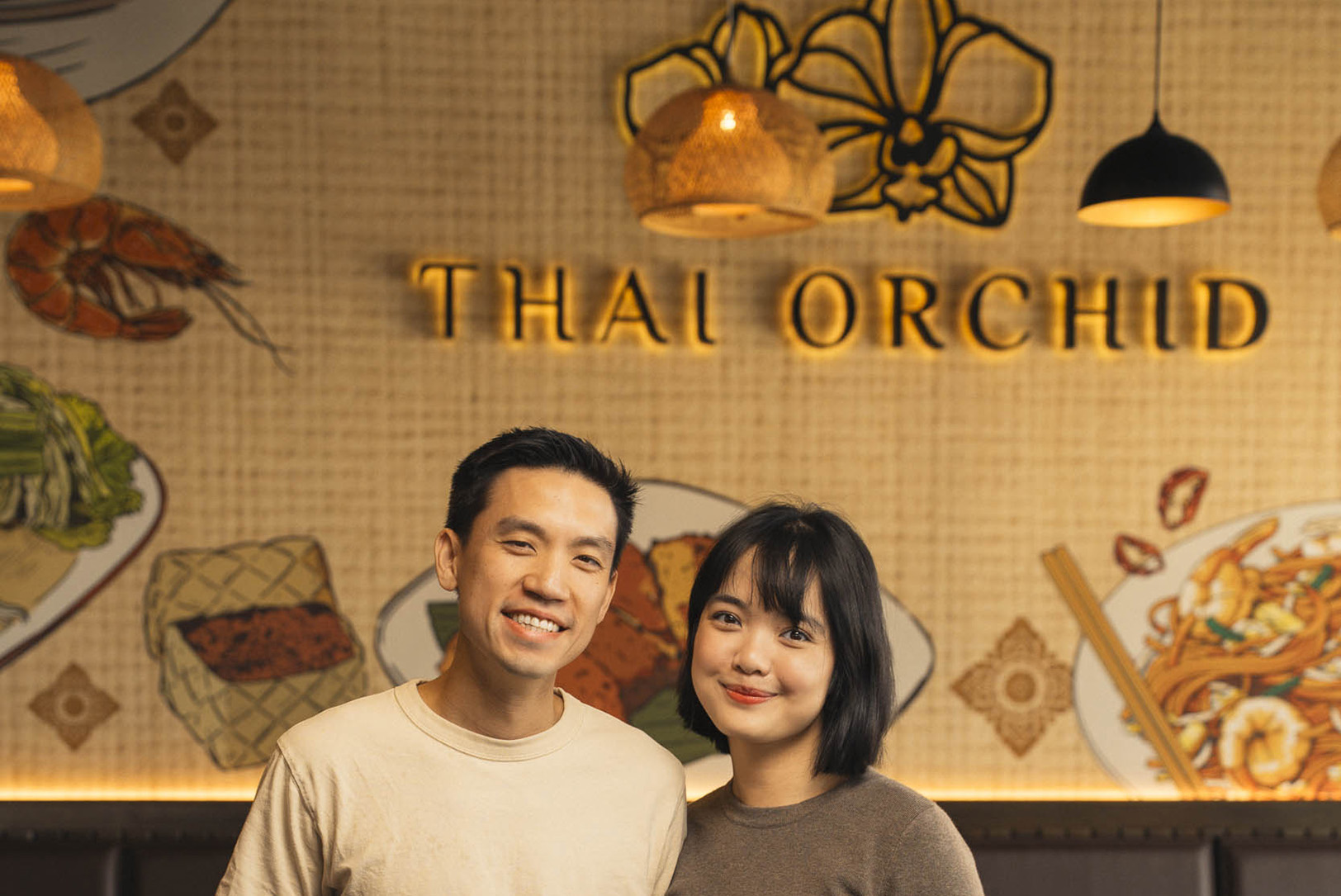 Jon Rojjanasrirat and Nuttaphat “Aom” Stonnisgul, Thai Orchid; photo by Parker Anderson