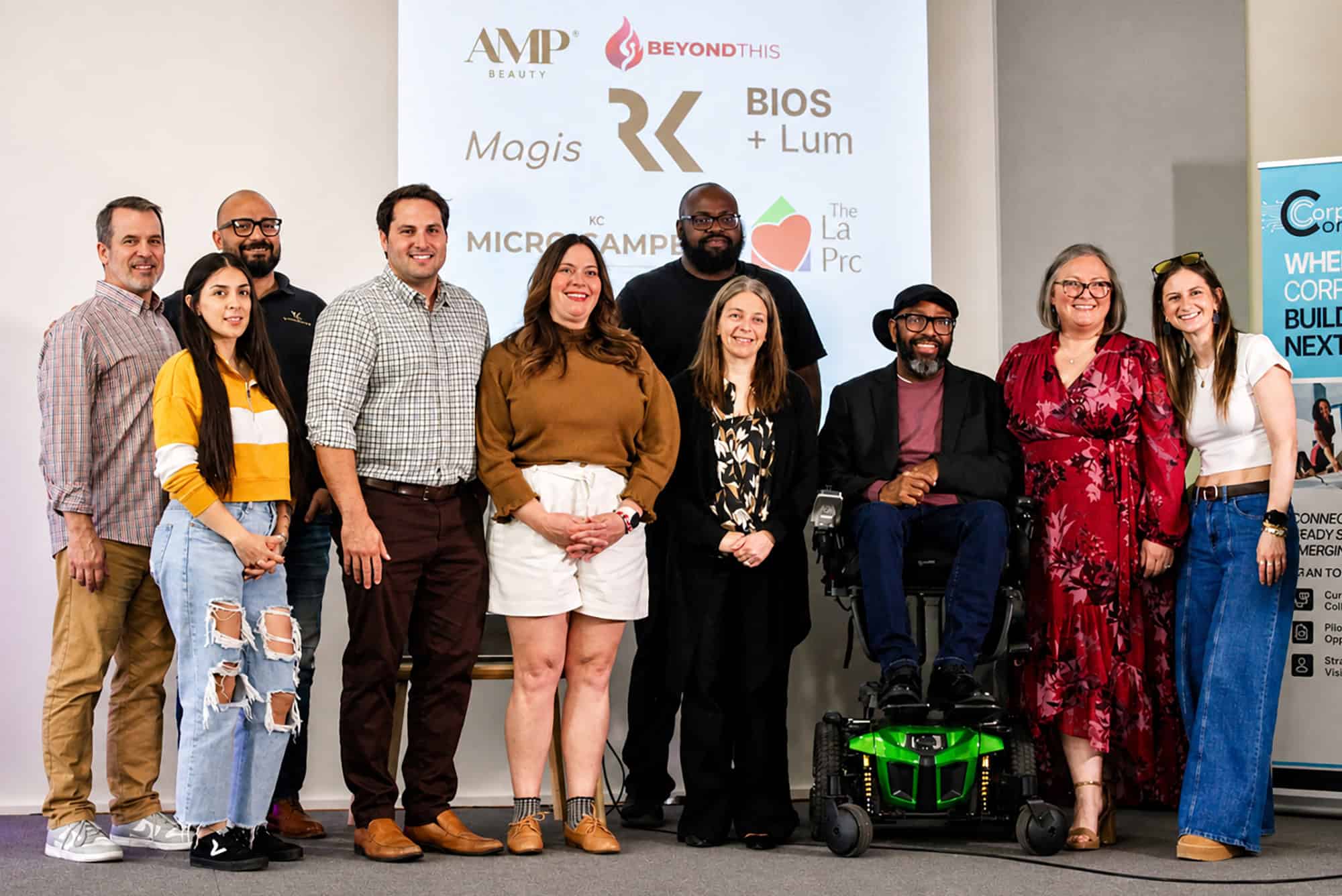 Organizers and members of the 2026 LaunchKC Social Venture Studio; photo by Nikki Overfelt Chifalu, Startland News