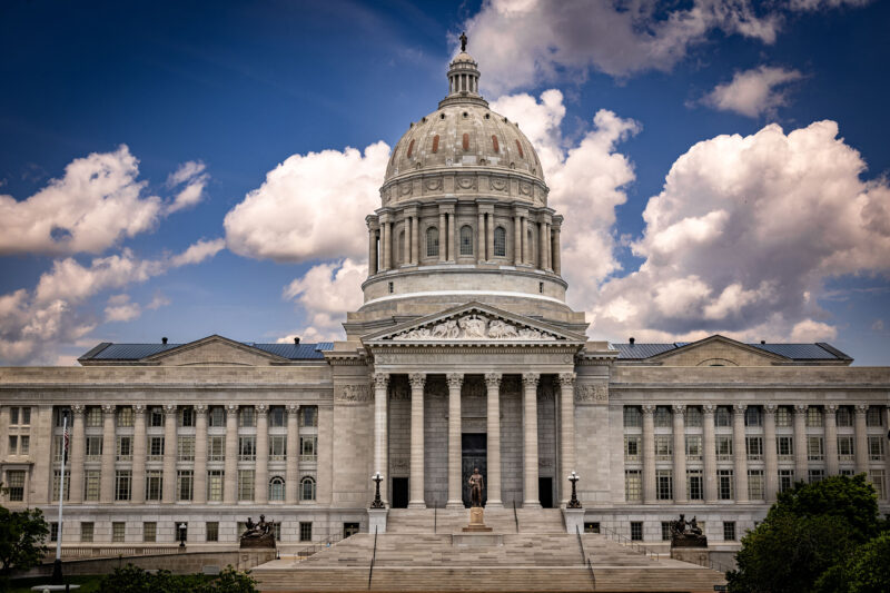 The Missouri State Capitol building in Jefferson City; photo by Wirestock