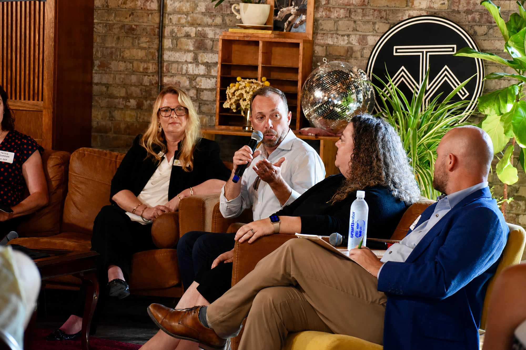 Jason Wiens, principal of Next Missouri, speaks during a town hall event organized by Right to Start and Missouri Starters Coalition at Thou Mayest's event space; photo by Nikki Overfelt Chifalu, Startland News