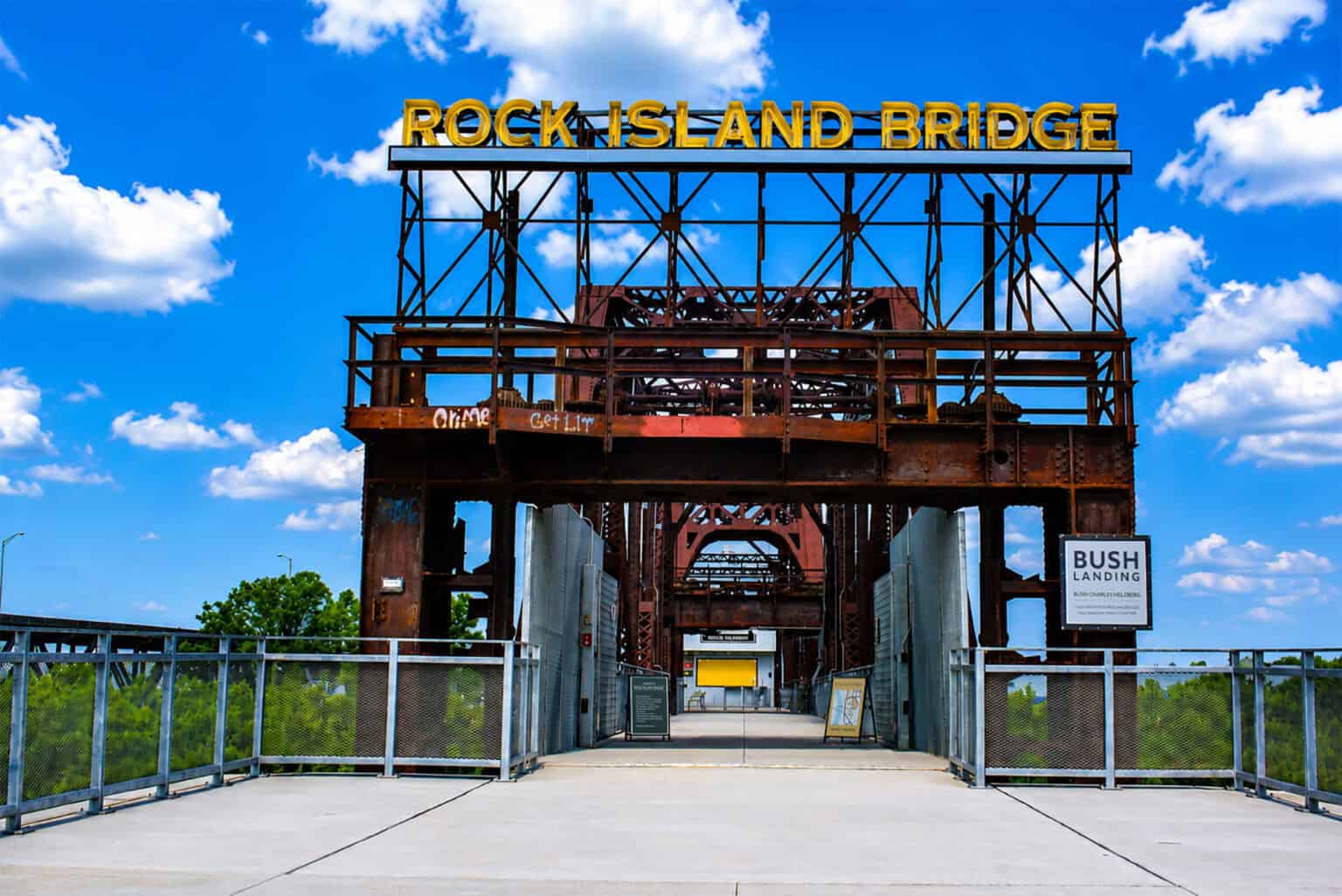 Rock Island Bridge, 1799 American Royal Dr, extends over the Kansas River, connecting Missouri to Kansas in July 2026; photo by Taylor Wilmore, Startland News