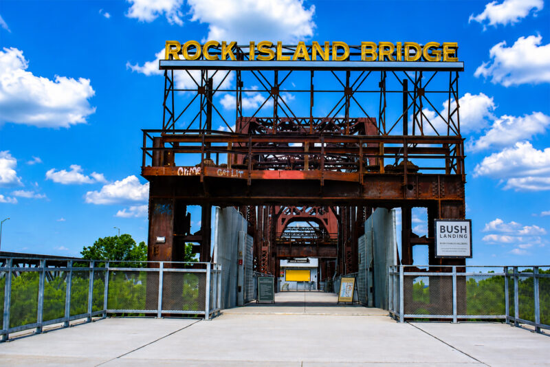 Rock Island Bridge, 1799 American Royal Dr, extends over the Kansas River, connecting Missouri to Kansas in July 2026; photo by Taylor Wilmore, Startland News
