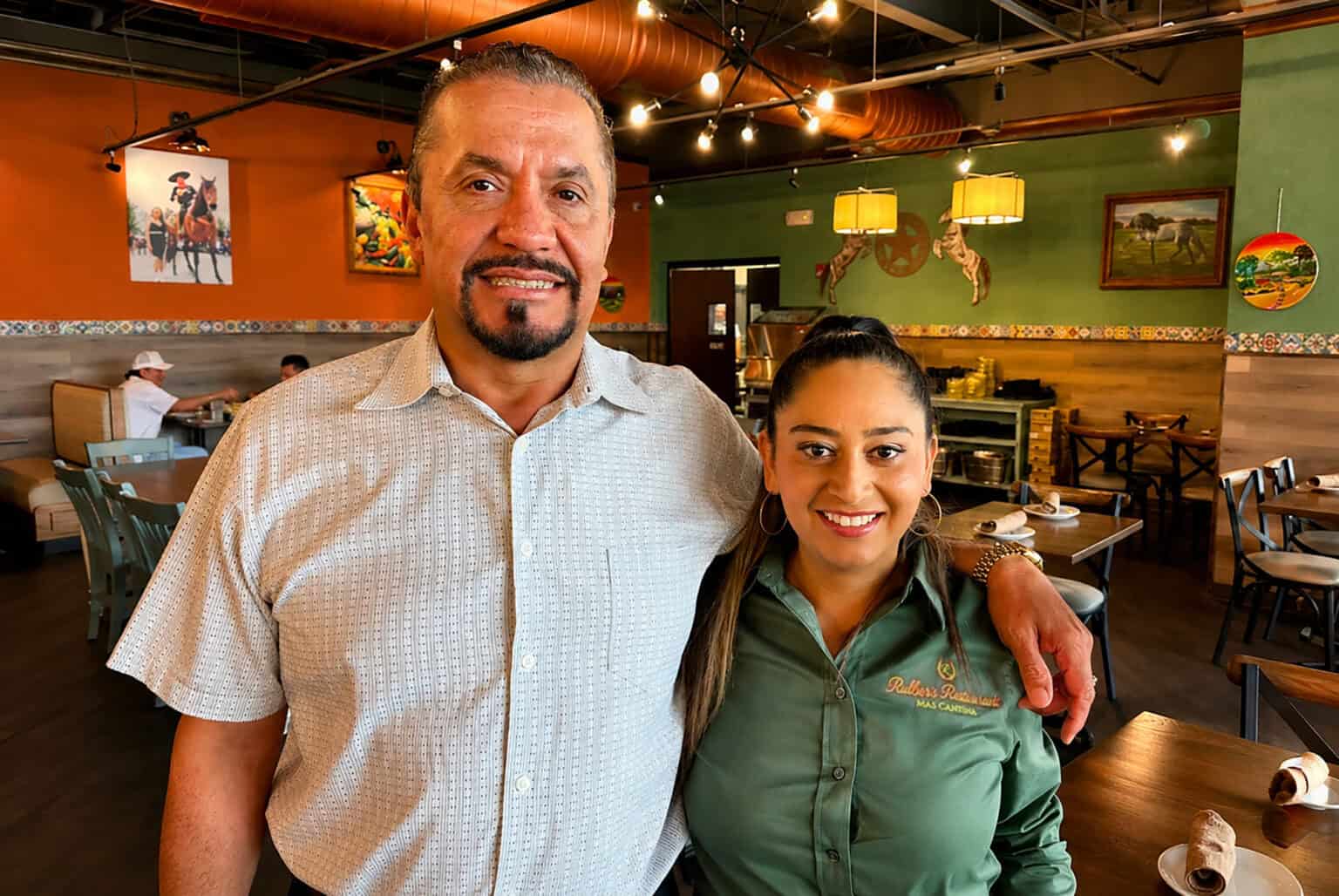Rulber and Ana De La Torre, Rulber’s Restaurant Mas Cantina; photo by Joyce Smith