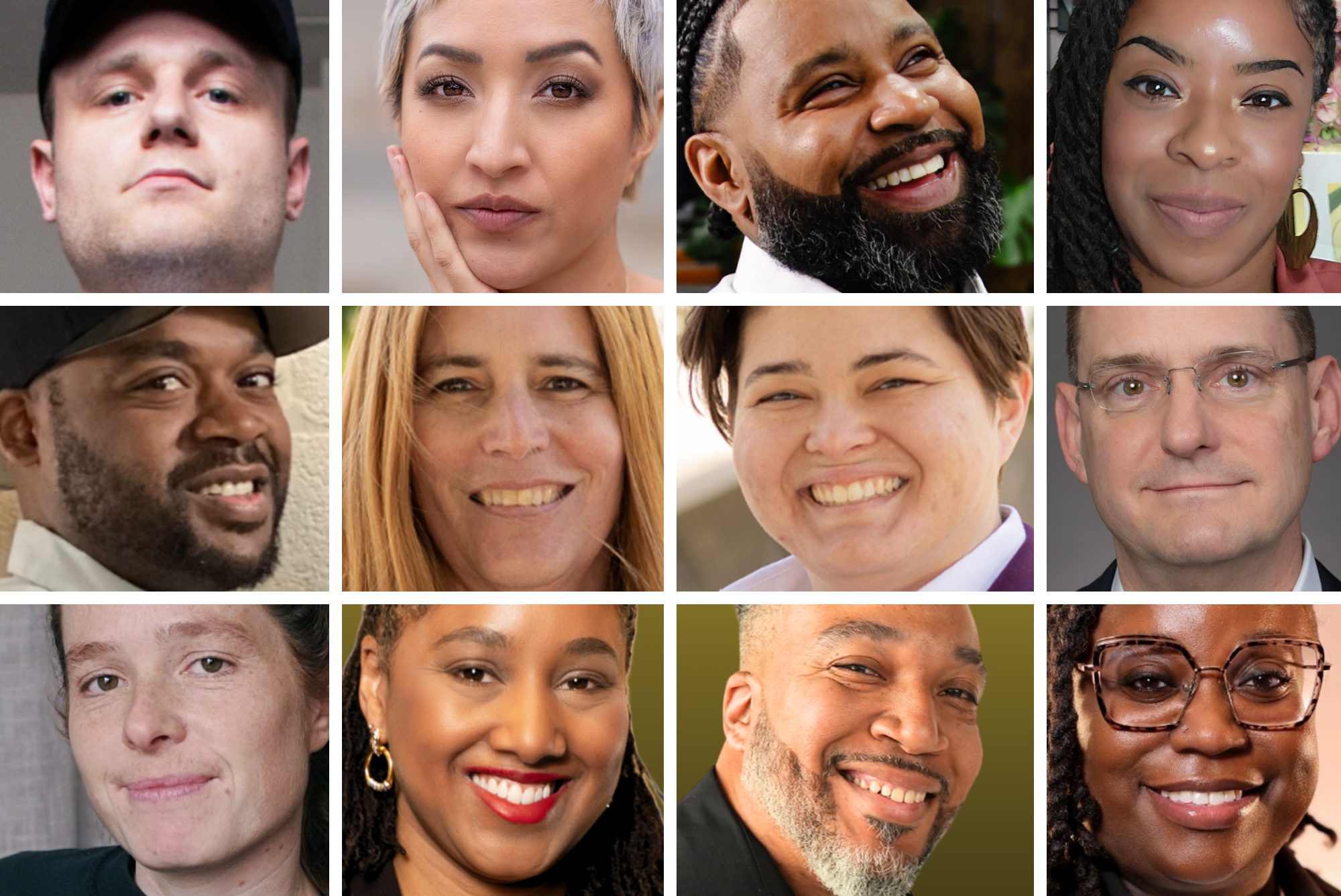 2026 AltCap Your Biz finalists: Easton Koch, BONICEL DENIM; Béty Lê Shackelford, Hella Good Deeds; Wesley Hamilton, INCLŪSIV Wellness; Keliah Smith, Keliah Dyann Art & Paper; DeMarkus Paul, Legacy Service Company; Madeline Johnson, Missouri Kansas Queer Law; Arden Pearson, Missouri Kansas Queer Law; Fred Neis, Rescue ID; Zoe Mays, Scream Queens; Erica Murff, The BeVel Barber Lounge; Casie Murff, The BeVel Barber Lounge; and India Clark Stewart, Your Healing Touch